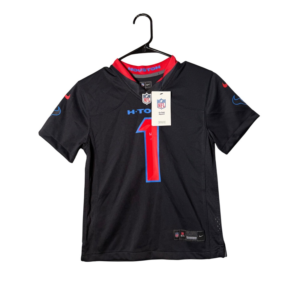 Nike Houston Texans Stefon Diggs #1 H-Town Jersey Youth Small Black Red New